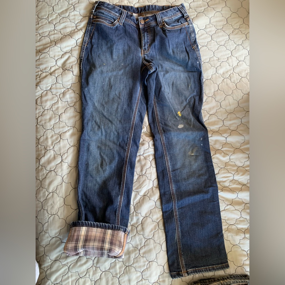 Carhartt flannel lined Jeans